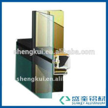 curtain wall profile with champagne for aluminium profiles china